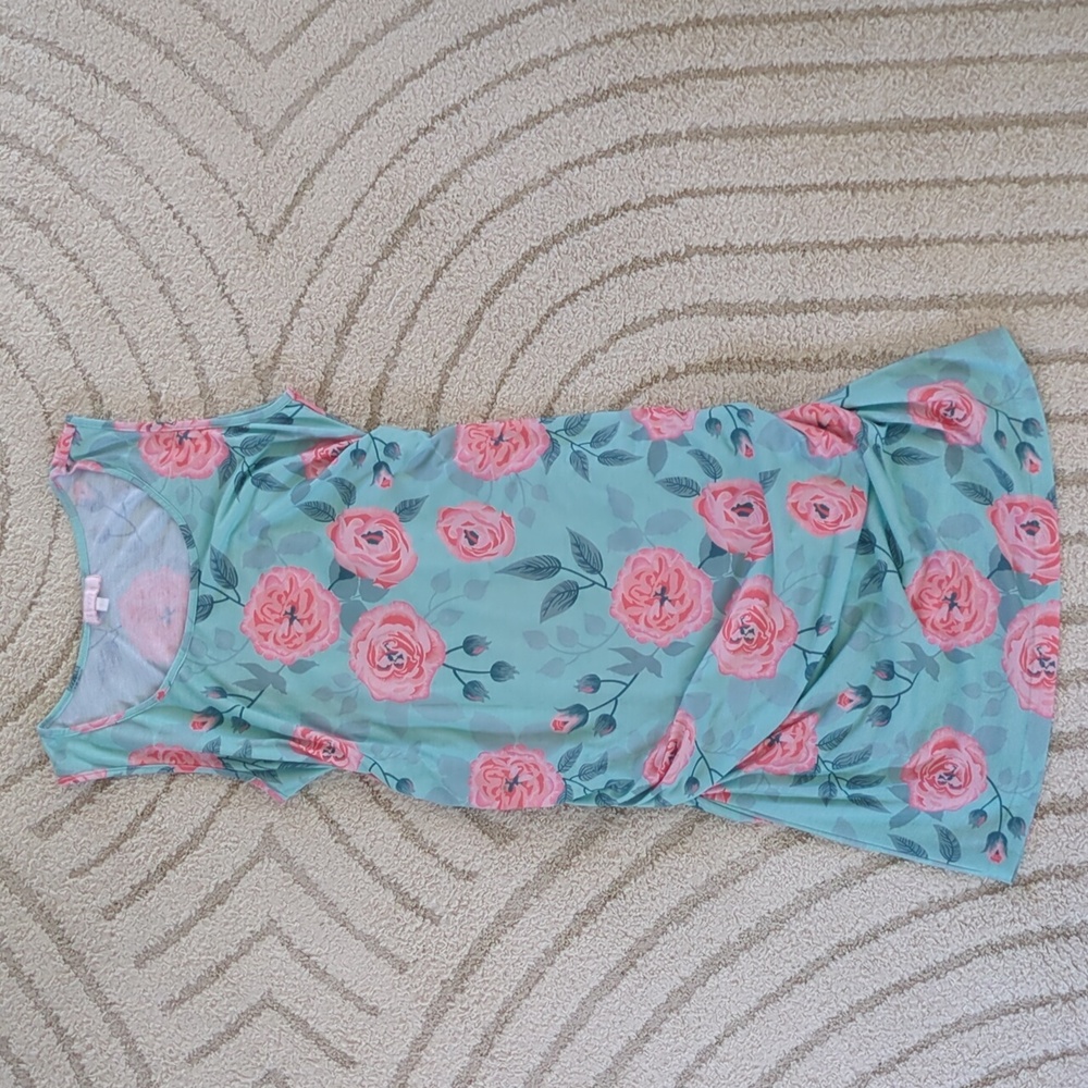 Floral Sleeveless Maternity Dress